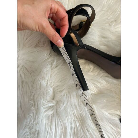 COACH Andrea Open-Toe Heel high heel black sexy heels size 8.5 - Picture 6 of 7